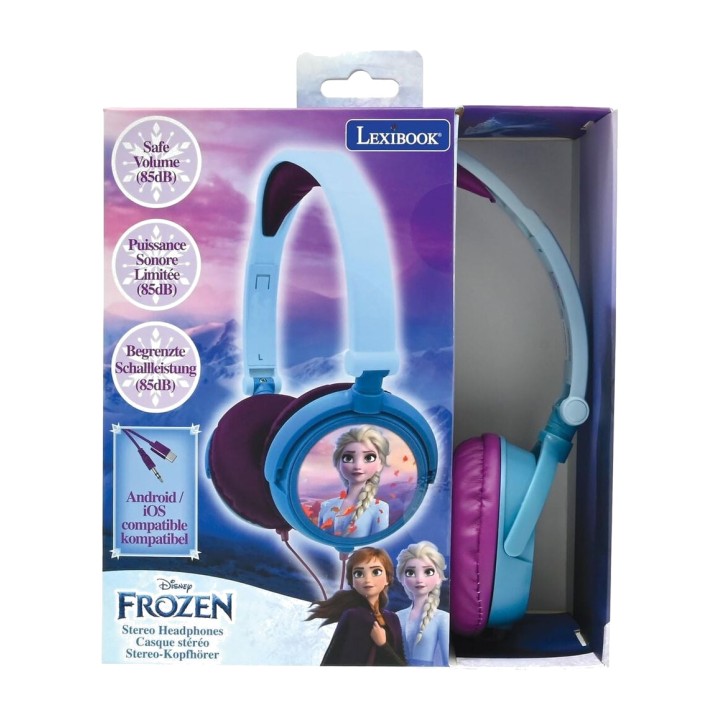 LEXIBOOK Casque pliable réglable avec câble DISNEY FROZEN