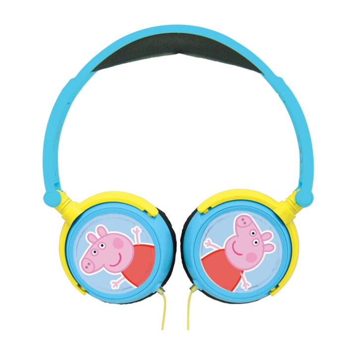 LEXIBOOK Auriculares infantiles plegables con cable y volumen limitado PEPPA PIG 3380743058917