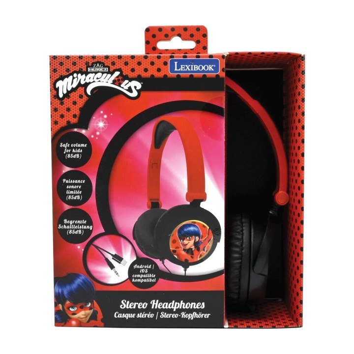 LEXIBOOK Auriculares infantiles plegables con cable y