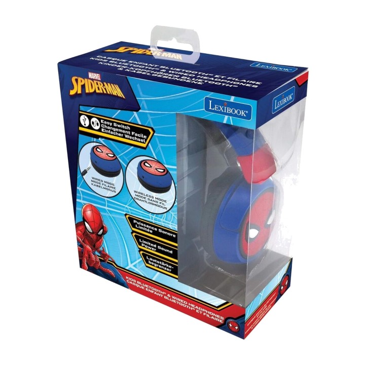 LEXIBOOK Barnsömmbara Bluetooth-hörlurar med mikrofon MARVEL