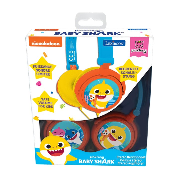 LEXIBOOK Casque pliable pour enfants avec câble et limiteur