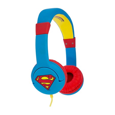 cuffie con archetto cablate per bambini dc comics superman