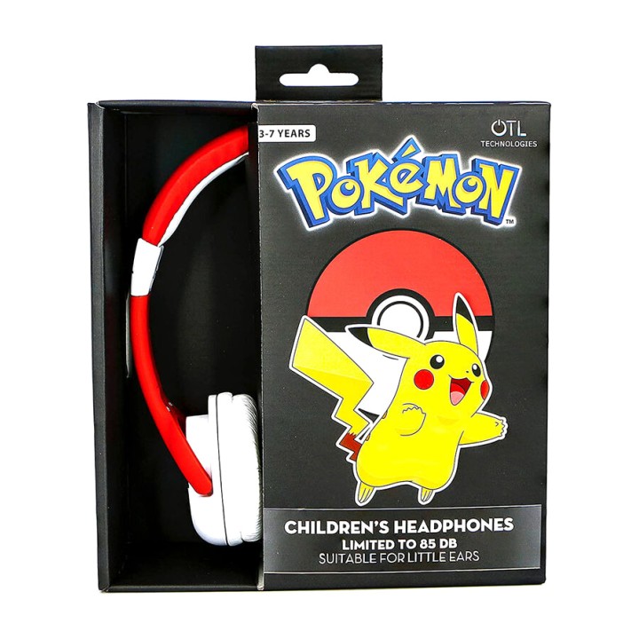 OTL TECHNOLOGIES Auriculares de diadema infantiles con cable POKEMON POKEBALL 5055371622981