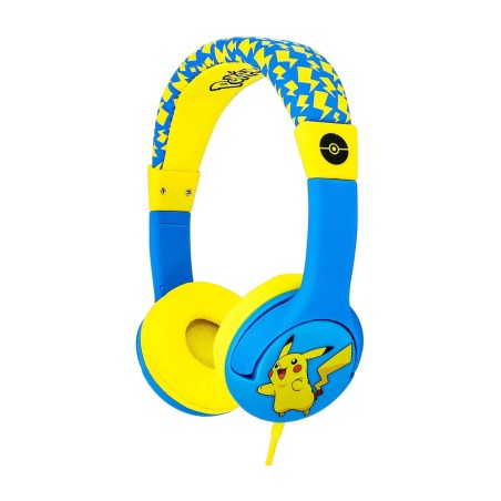 auriculares de diadema infantiles con cable pokemon pikachu