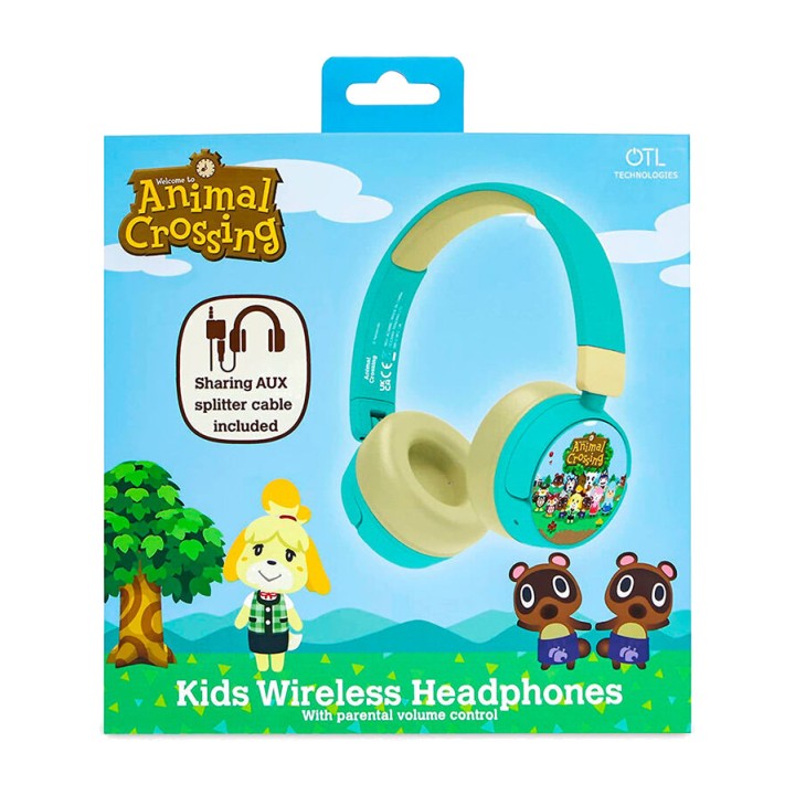 OTL TECHNOLOGIES Auriculares de diadema inalámbricos infantiles ANIMAL CROSSING 5055371625593