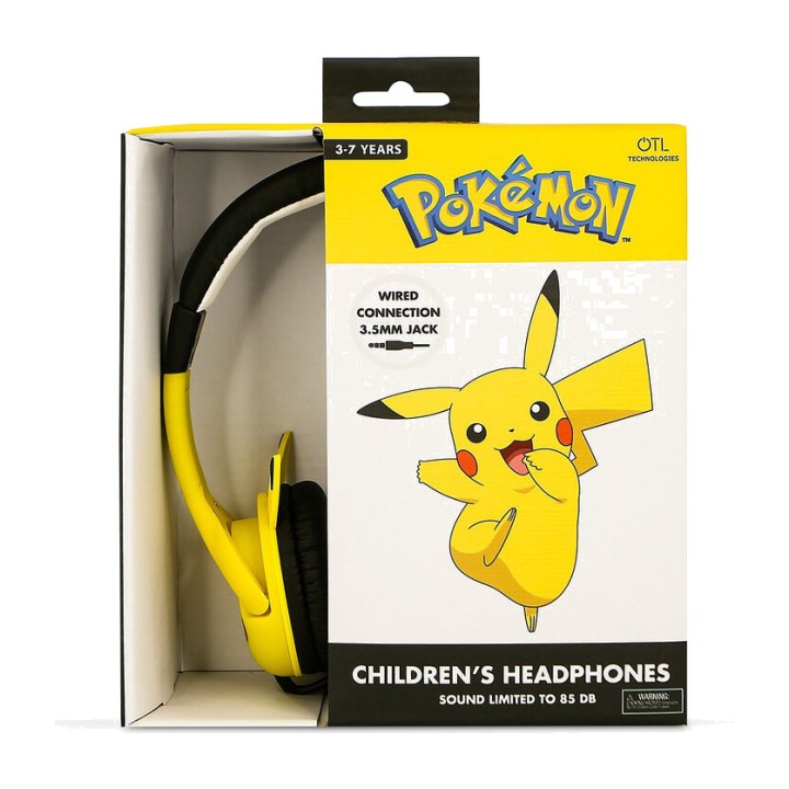 OTL TECHNOLOGIES Auriculares de diadema inalámbricos infantiles con cancelación ruido POKEMON PIKACHU 6,5X18X18 CM 5055371628402