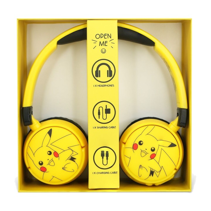 OTL TECHNOLOGIES Auriculares de diadema inalámbricos infantiles con cancelación ruido POKEMON PIKACHU 20X6X18 CM 5055371628907