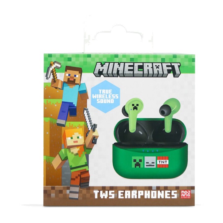 OTL TECHNOLOGIES Auriculares inalámbricos infantiles de botón MINECRAFT TWS 5055371629072