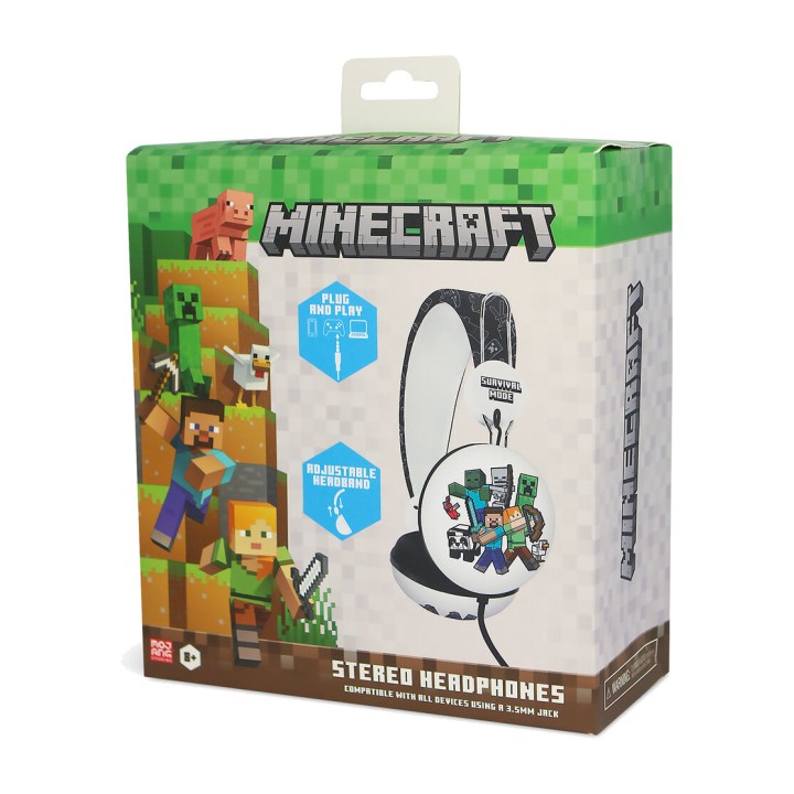 OTL TECHNOLOGIES Auriculares de diadema universales con cable MINECRAFT 5055371629201