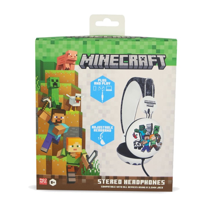OTL TECHNOLOGIES Auriculares de diadema universales con cable MINECRAFT 5055371629201