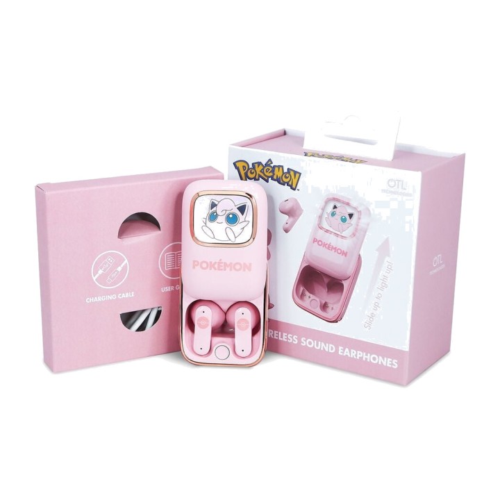 OTL TECHNOLOGIES Auriculares inalámbricos de botón con estuche deslizante POKEMON JIGGLYPUFF TWS 5055371629515