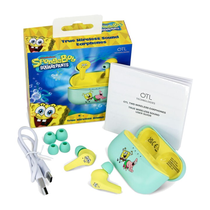 OTL TECHNOLOGIES Auricolari wireless per bambini BOB ESPONJA