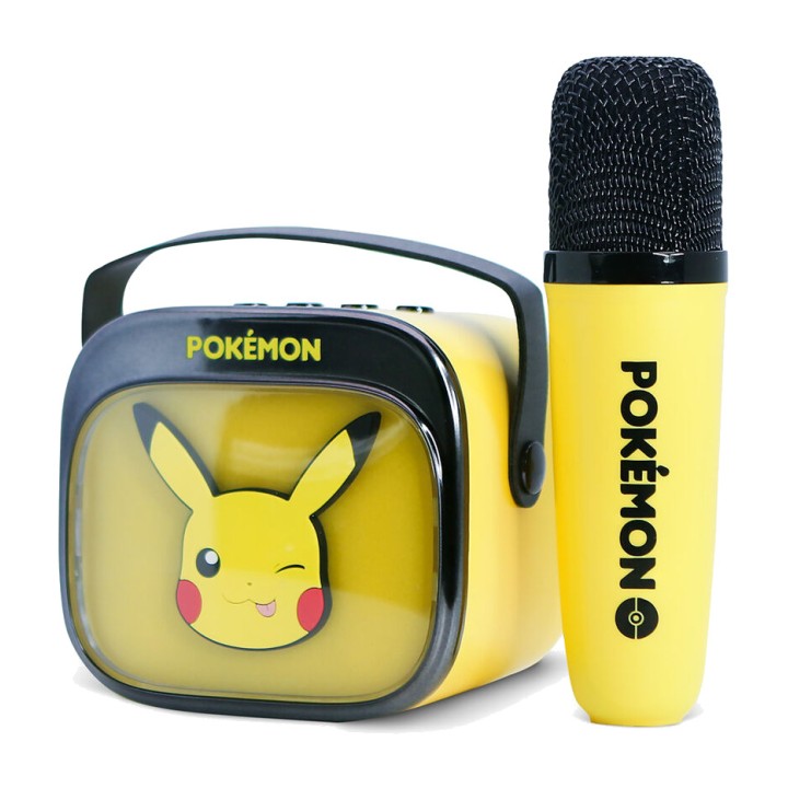 OTL TECHNOLOGIES Altavoz inalámbrico con micrófono de karaoke POKEMON PIKACHU LED 5055371631365