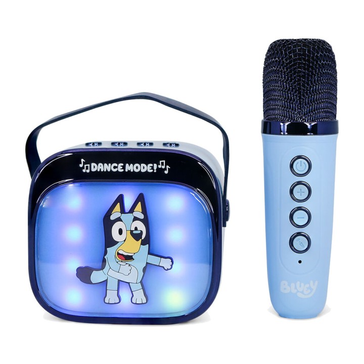 OTL TECHNOLOGIES Altavoz inalámbrico con micrófono de karaoke BLUEY LED 5055371631402