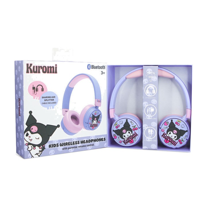 OTL TECHNOLOGIES Auriculares de diadema inalámbricos infantiles HELLO KITTY KUROMI 5055371631877