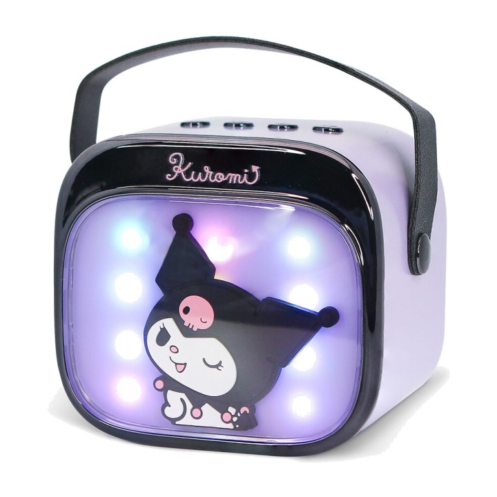 OTL TECHNOLOGIES Altavoz inalámbrico con micrófono de karaoke HELLO KITTY KUROMI LED 5055371631938
