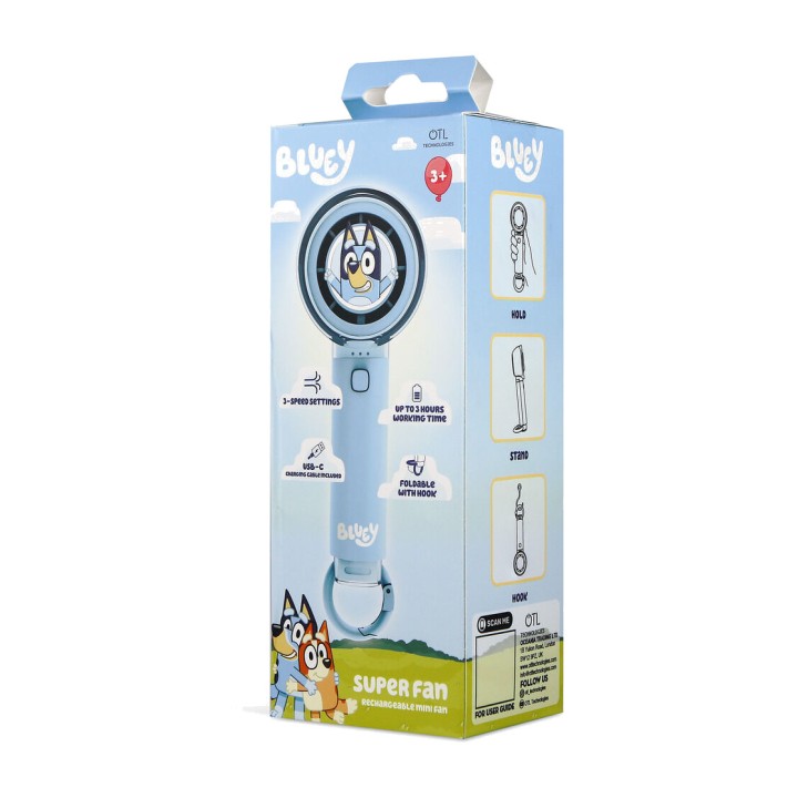 OTL TECHNOLOGIES Mini ventilador portátil de escritorio BLUEY 5055371632959