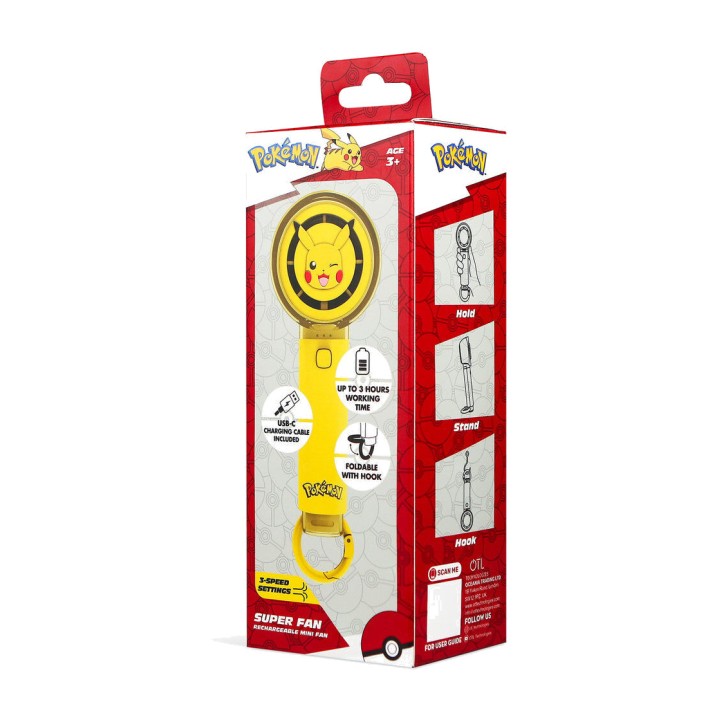 OTL TECHNOLOGIES Mini-Tischventilator, tragbar POKEMON