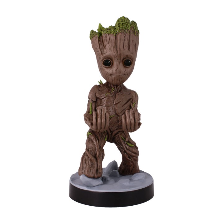EXQUISITE GAMING Soporte para mando y móvil con figura CABLE GUY MARVEL GUARDIANES DE LA GALAXIA GROOT 21 CM 5060525894039