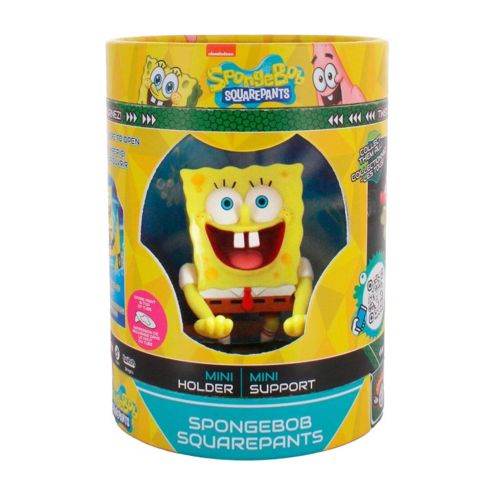 EXQUISITE GAMING Soporte mini para mando y móvil con figura CABLE GUY BOB ESPONJA 5060525896781