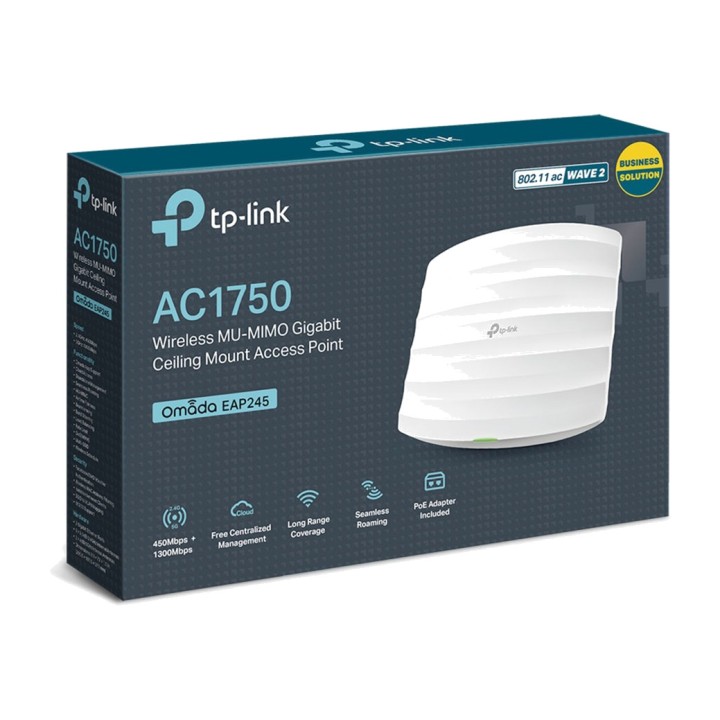 TP-LINK Point d’accès WiFi 5 pour plafond OMADA EAP245