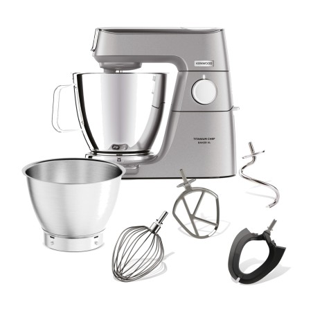 food processor with integrated scale and kneading function titanium chef baker xl kvl85.004si 1200w 7l