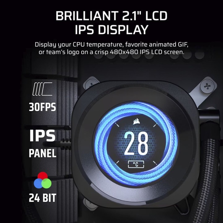 CORSAIR Generalüberholte AIO-Flüssigkeitskühlung für die CPU