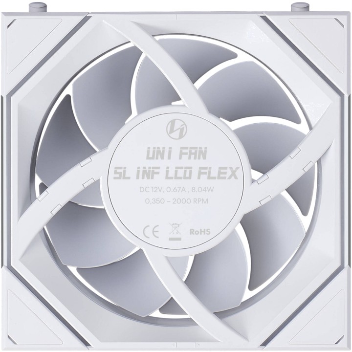 LIAN LI PC case fan UNI SL-INF-LCD FLEX 120 WIRELESS