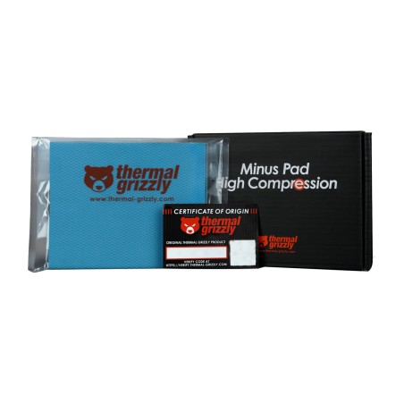 pad thermique pour composants pc minus pad high compression 120x100x5mm 2 uds