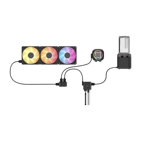 individuelles cpu-flüssigkeitskühlungs-kit hydro x icue-link xh505i rx 360mm-rgb cx-9070018-ww