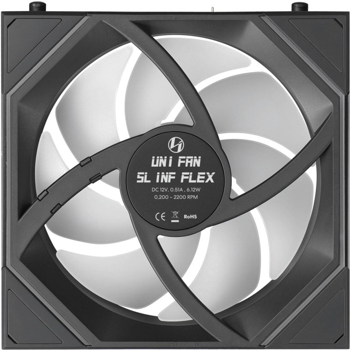 LIAN LI Ventilateur de boîtier avec éclairage ARGB à miroir