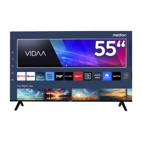 55-inch smart led tv with triple tuner life md 855200 4k uhd hdr10