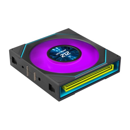reverse-blade case fan with a 1.8-inch display and argb lighting uni-fan-sl-inf-lcd-flex 120 mm