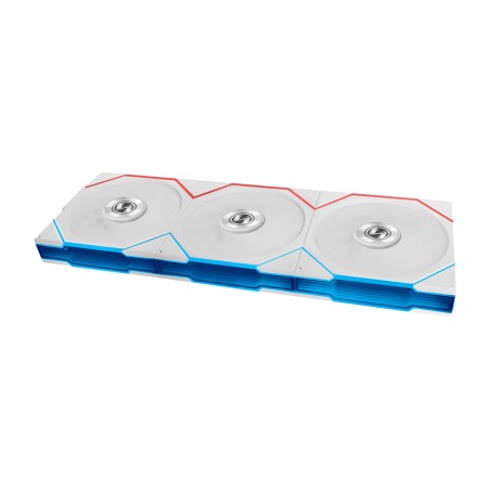 gehäuselüfter mit reverse-blades und kabelloser argb-beleuchtungssteuerung uni-fan-tl-flex 120 mm 3 uds