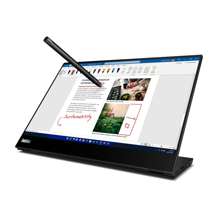 LENOVO 14-inch touchscreen portable monitor with IPS panel