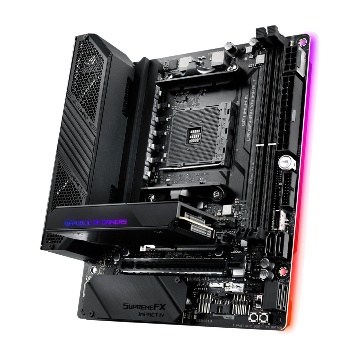 ASUS Scheda madre Mini-DTX per AMD AM4 con DDR4 e Wi-Fi ROG