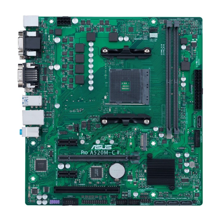ASUS Placa-mãe micro ATX para AMD AM4 com DDR4 PRO A520M-C