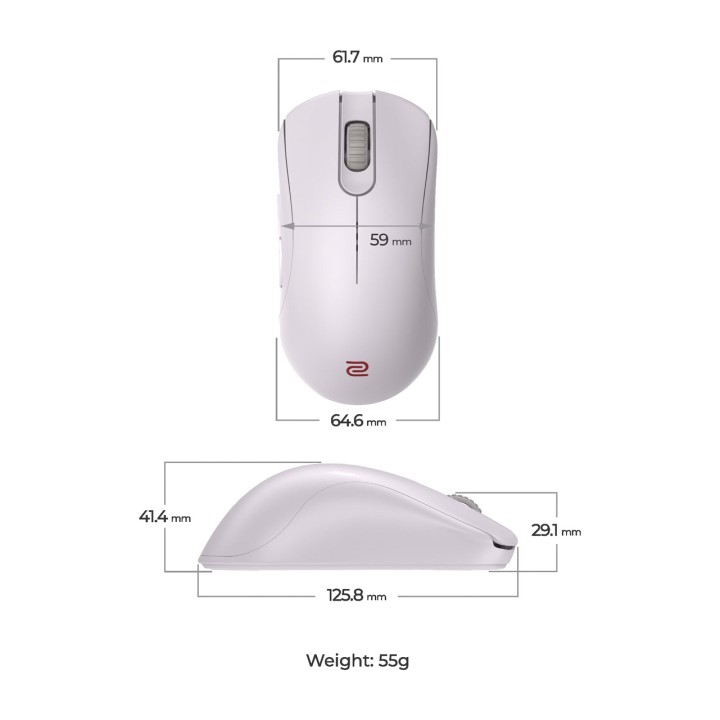 ZOWIE Ratón gaming inalámbrico simétrico para esports