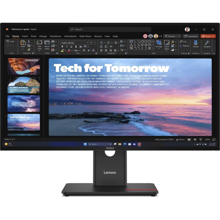 LENOVO 27-inch QHD IPS monitor USB-C és hálózati porttal
