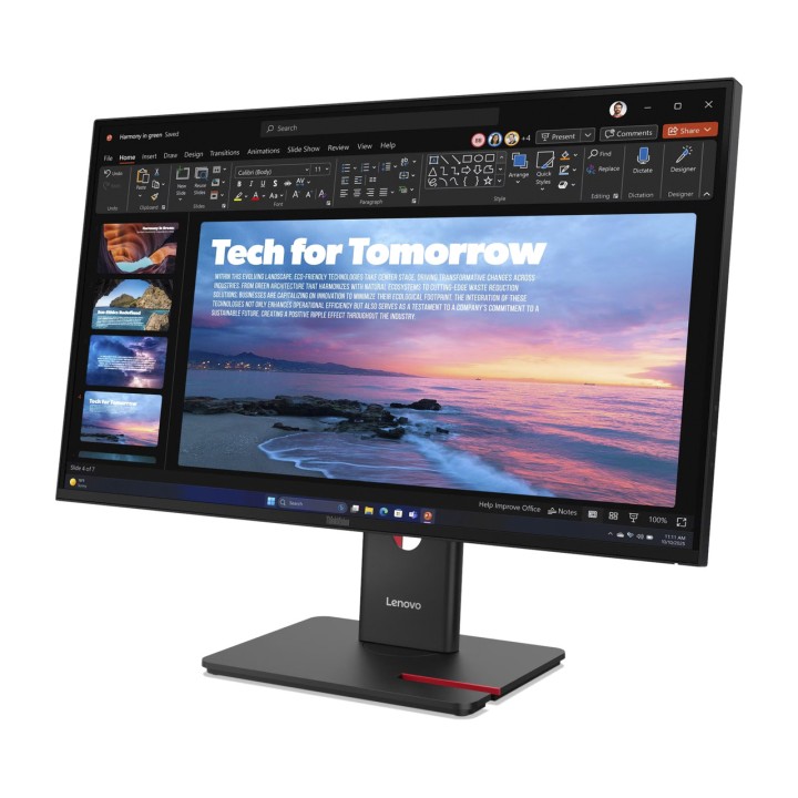 LENOVO 27 tommer QHD IPS monitor med USB-C og netværksport