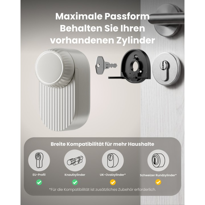 SWITCHBOT Smart-Lock-Set mit Gesichtserkennungs-Tastatur und