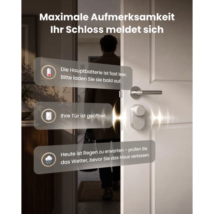 SWITCHBOT Smart lock kit with facial recognition keypad and