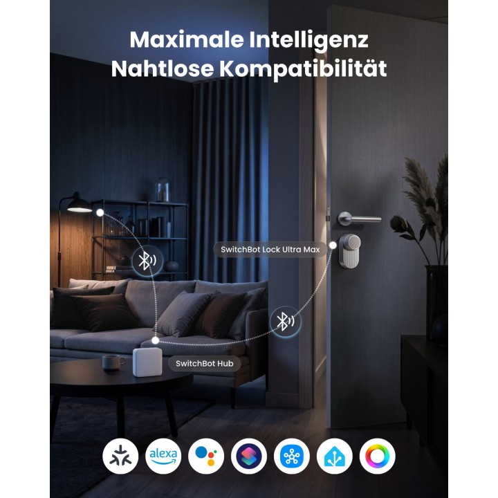 SWITCHBOT Smart-Lock-Set mit Gesichtserkennungs-Tastatur und