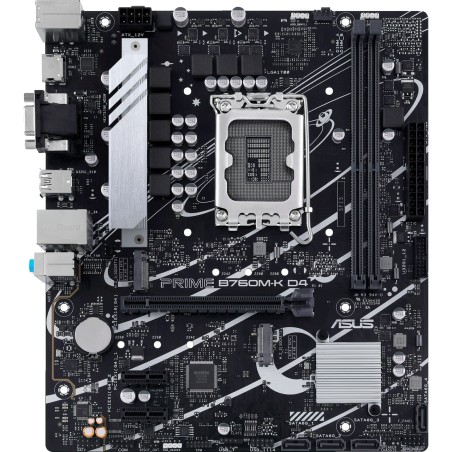 placa base micro atx para intel lga 1700 con ddr4 prime b760m-k d4