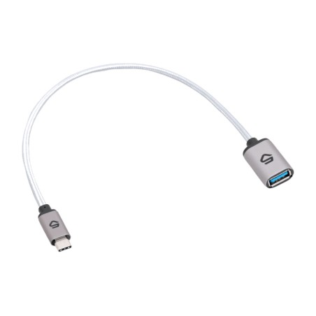 cable de carga y datos trenzado usb-a/c 25 cm