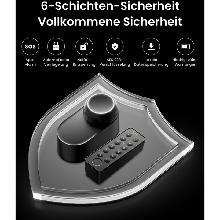 SWITCHBOT Smart lock kit with fingerprint keypad and hub