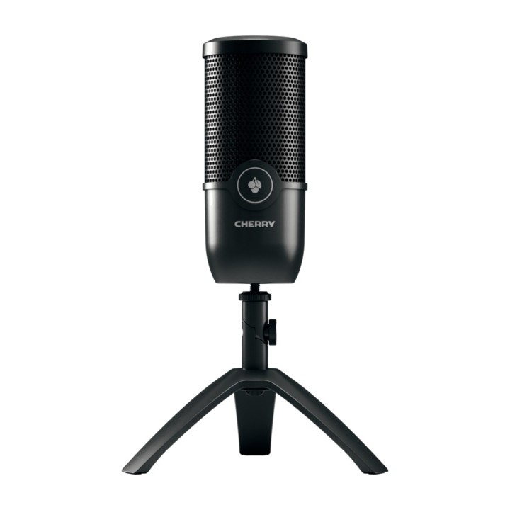 CHERRY Microphone de bureau avec trépied pour le streaming
