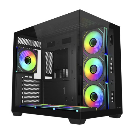 case pc tower grande con ventole a pale inverse m341-atx argb