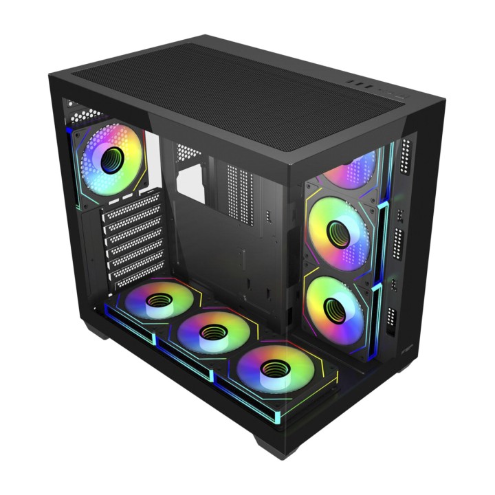 FSP Case PC tower grande con ventole a pale inverse M341-ATX