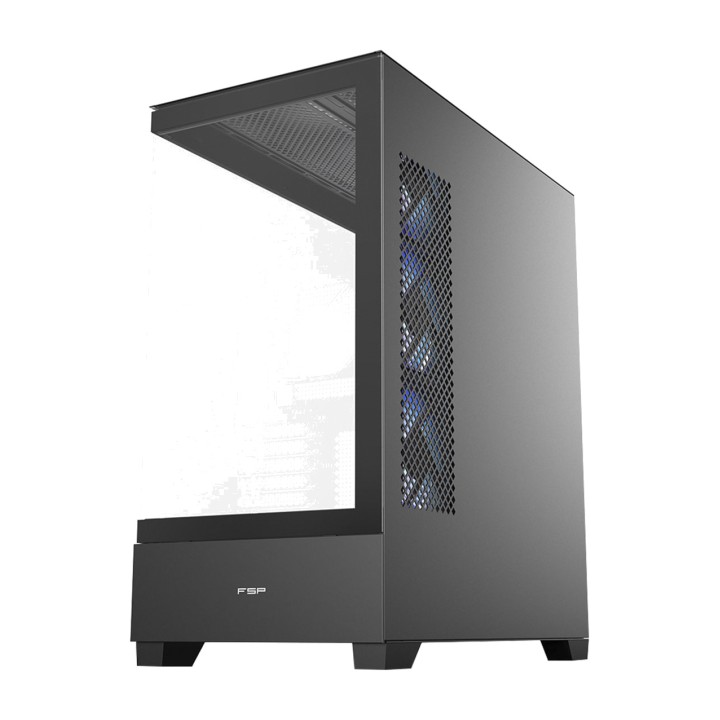 FSP Boîtier PC moyen tour avec façade perforée M370